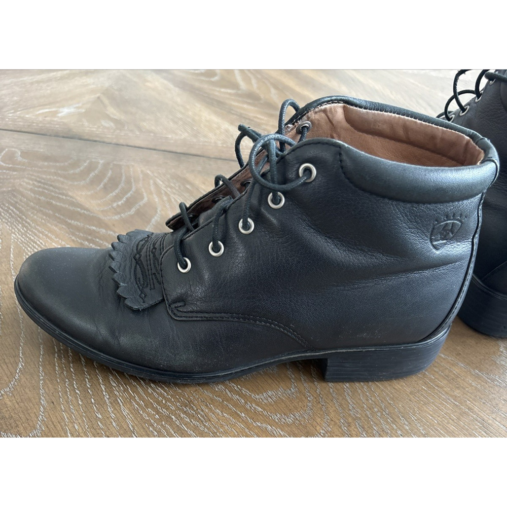 Ariat Josie Leather Lace Up Paddock Boot Kiltie Equestrian Barn Core Western| 8B - Picture 5 of 12